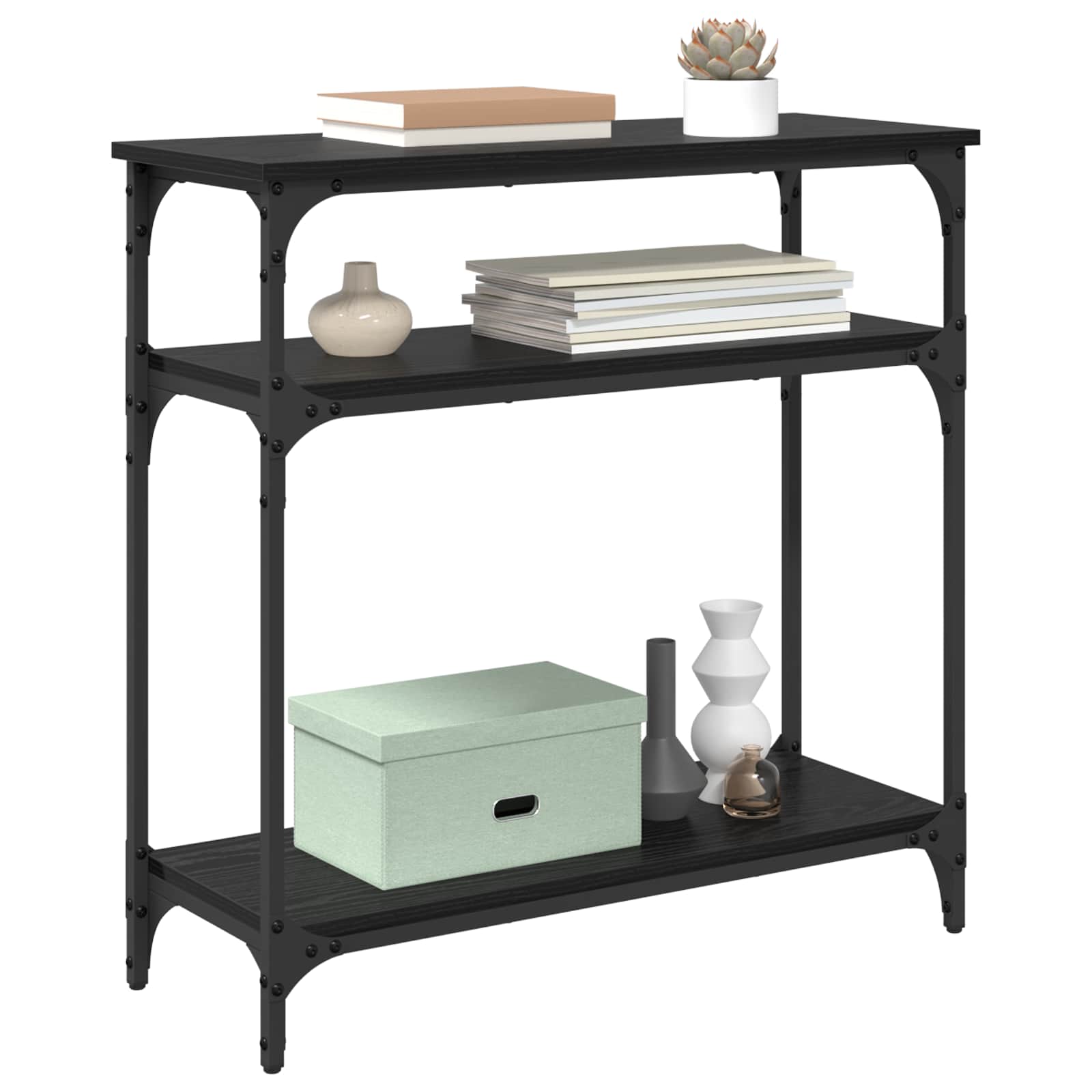 Konzolna stolica Crni hrast 75 x 29 x 75 cm Konstruirano drvo