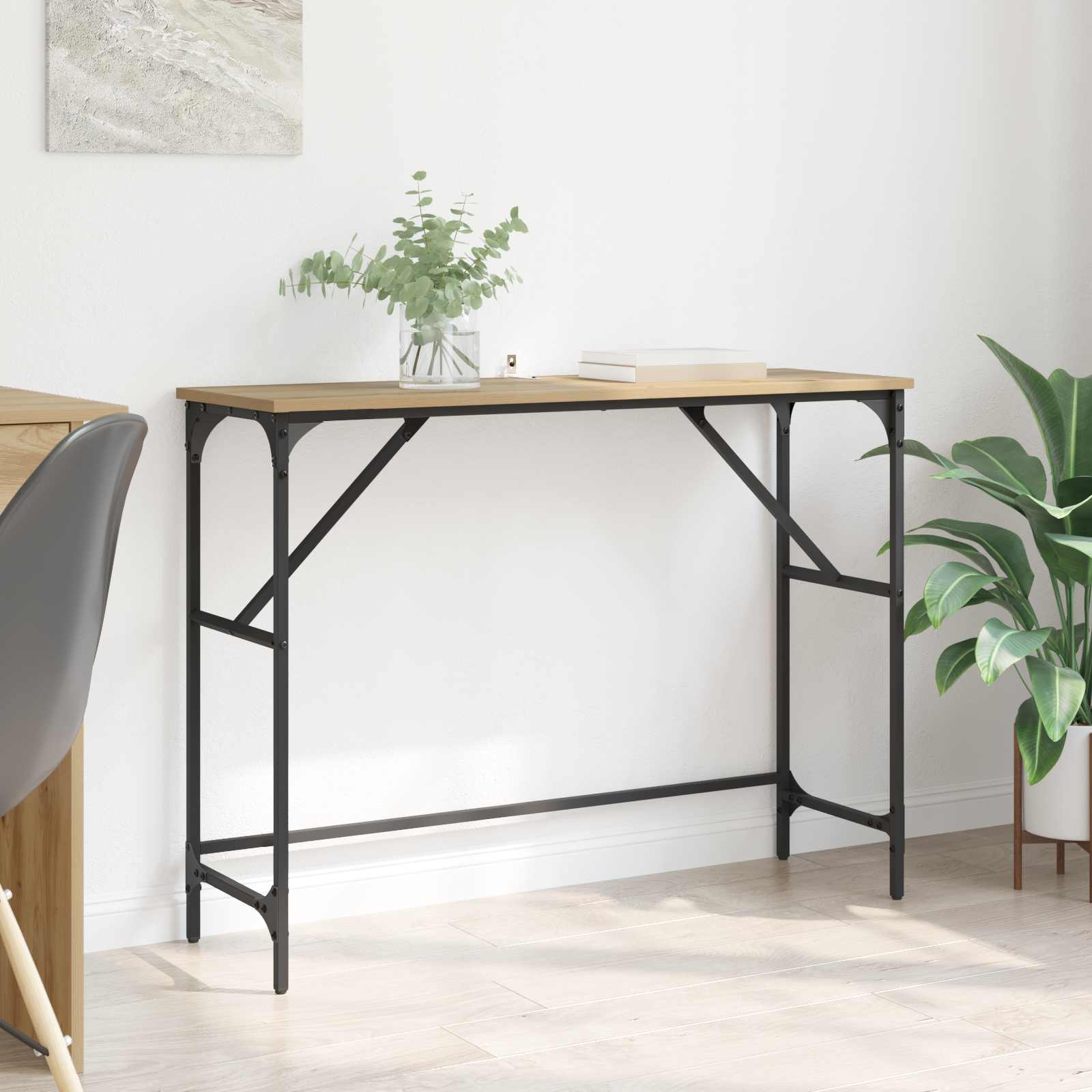 Konzolna stolica Umjetnički hrast 100 x 32 x 75 cm