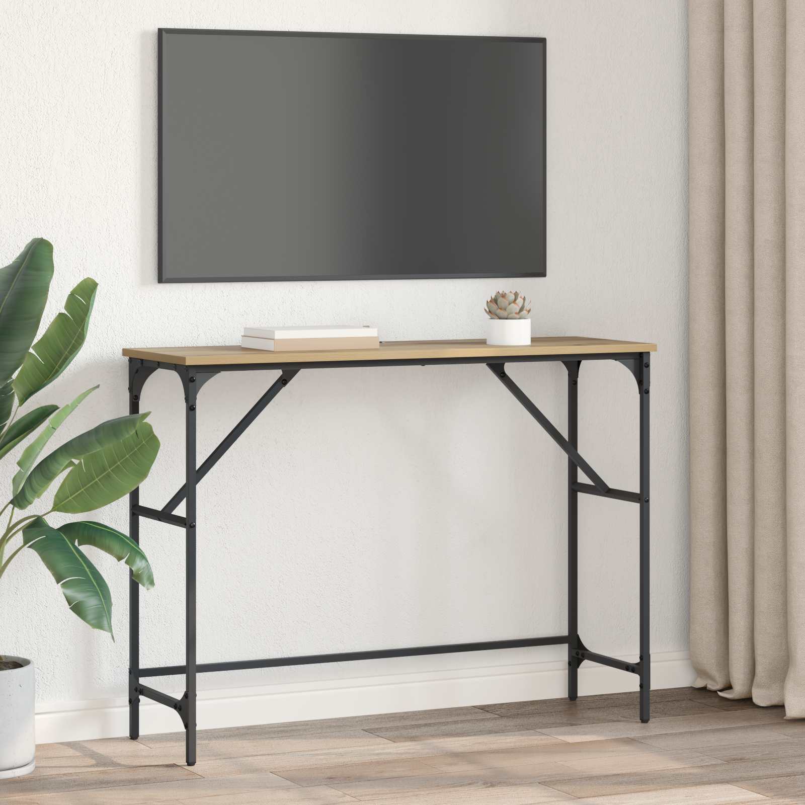 Konzolna stolica Umjetnički hrast 100 x 32 x 75 cm