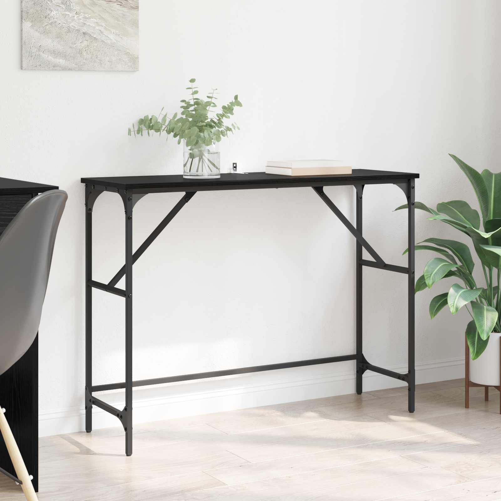 Konzolna stolica Crni hrast 100 x 32 x 75 cm Konstruirano drvo
