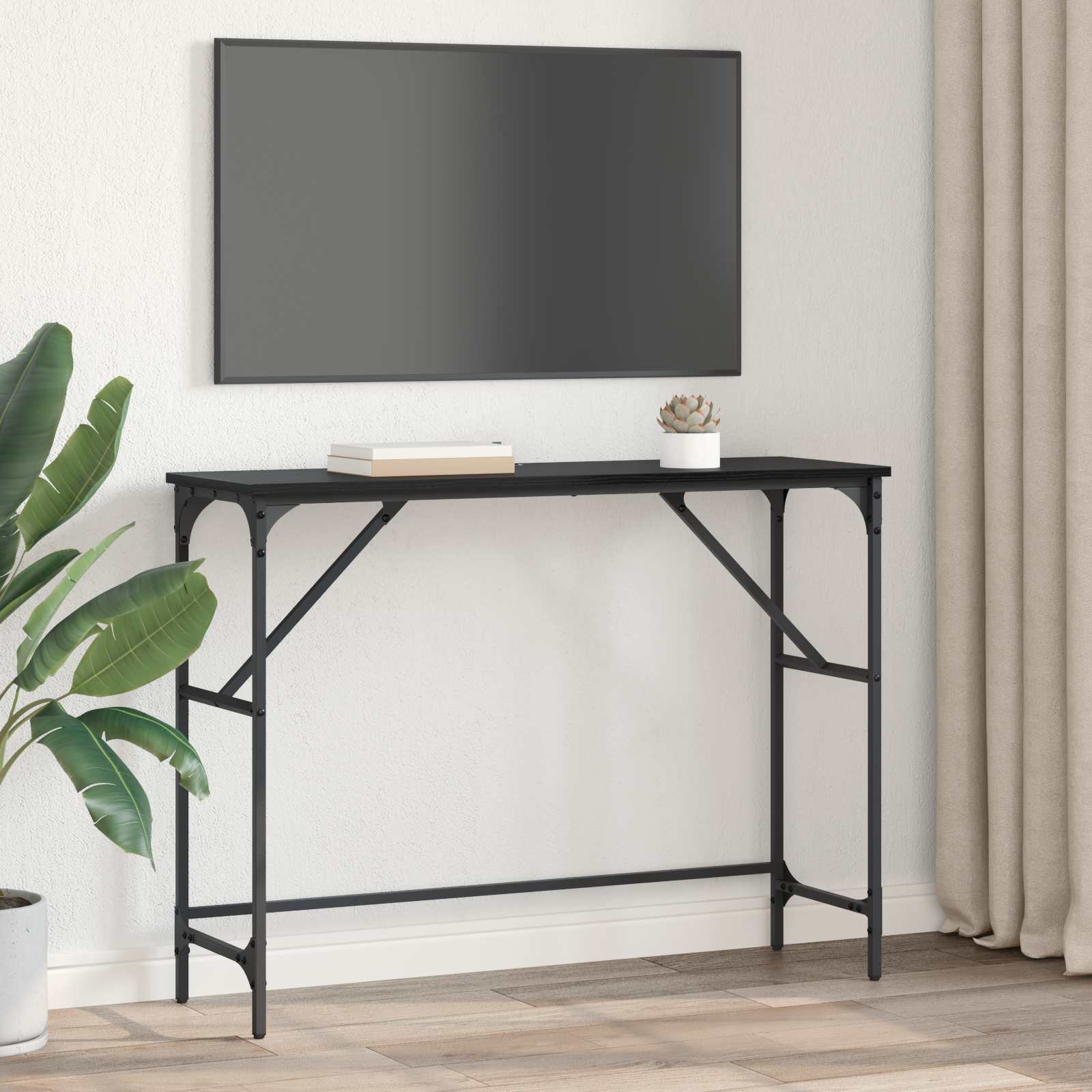 Konzolna stolica Crni hrast 100 x 32 x 75 cm Konstruirano drvo
