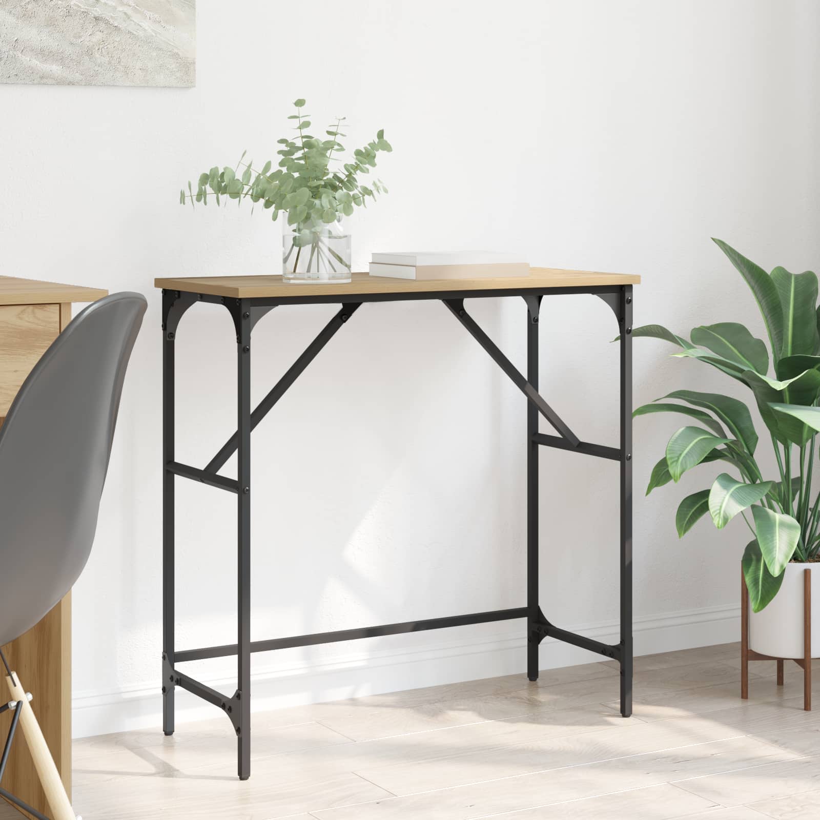 Konzolna stolica Umjetnički hrast 75 x 32 x 75 cm