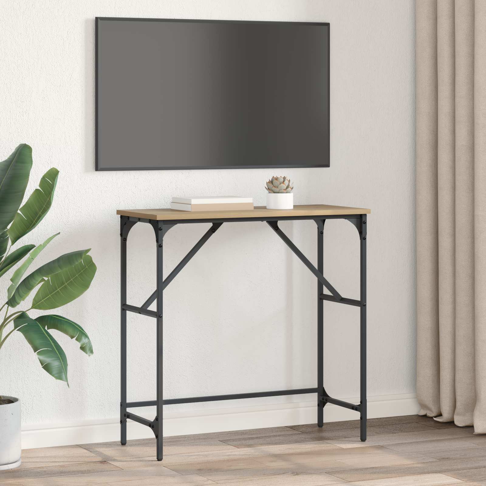 Konzolna stolica Umjetnički hrast 75 x 32 x 75 cm
