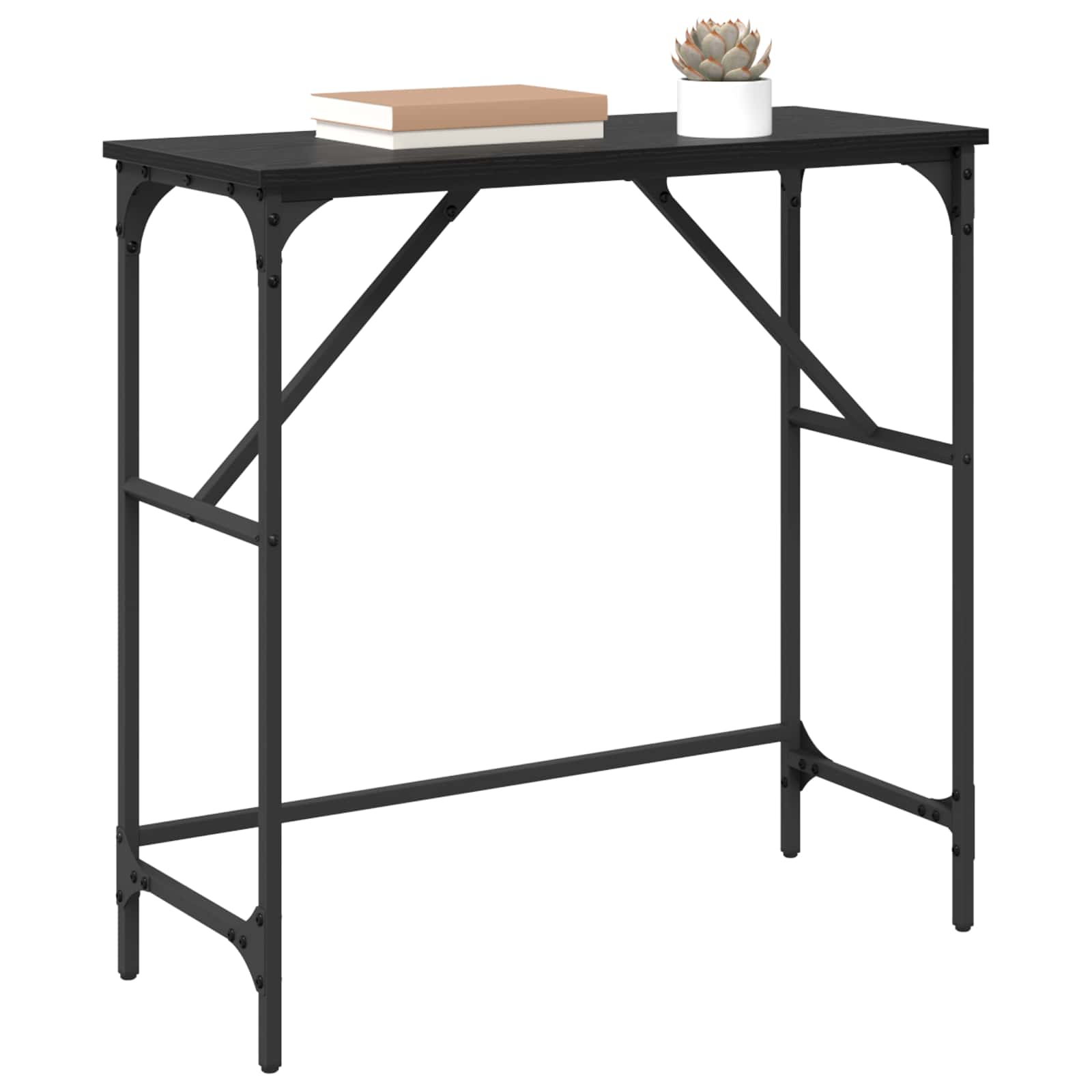 Konzolna stolica Crni hrast 75 x 32 x 75 cm Konstruirano drvo