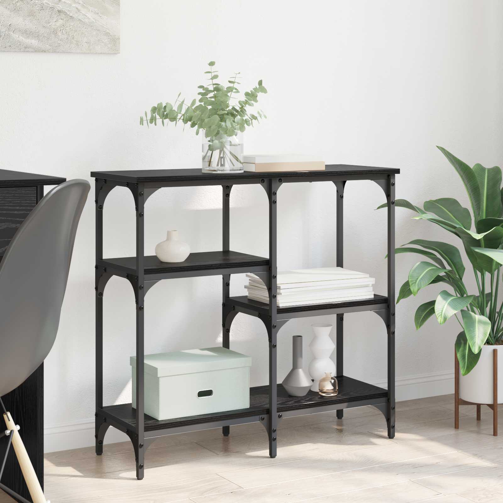 Konzolna stolica Crni hrast 80 x 29 x 75 cm Konstruirano drvo