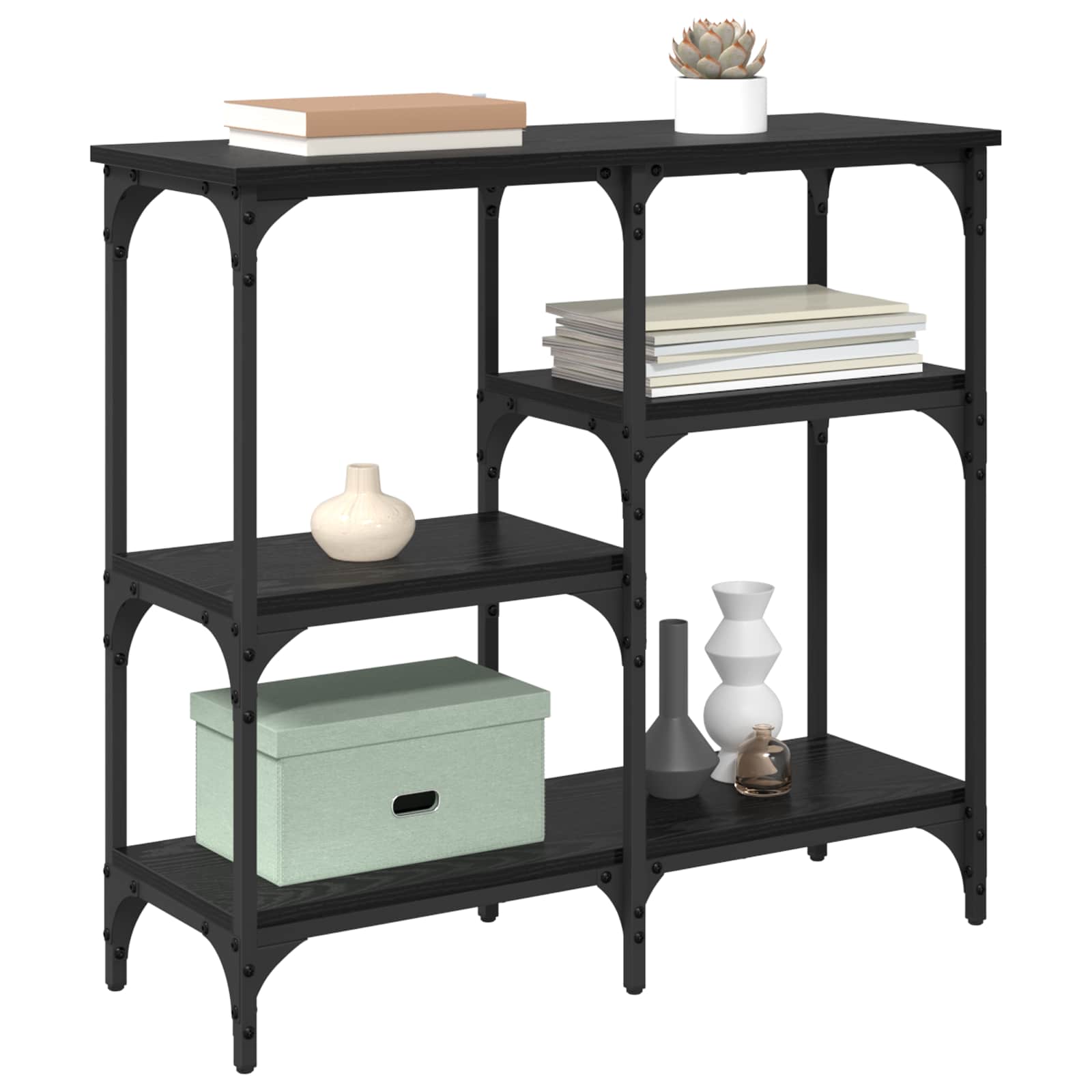 Konzolna stolica Crni hrast 80 x 29 x 75 cm Konstruirano drvo
