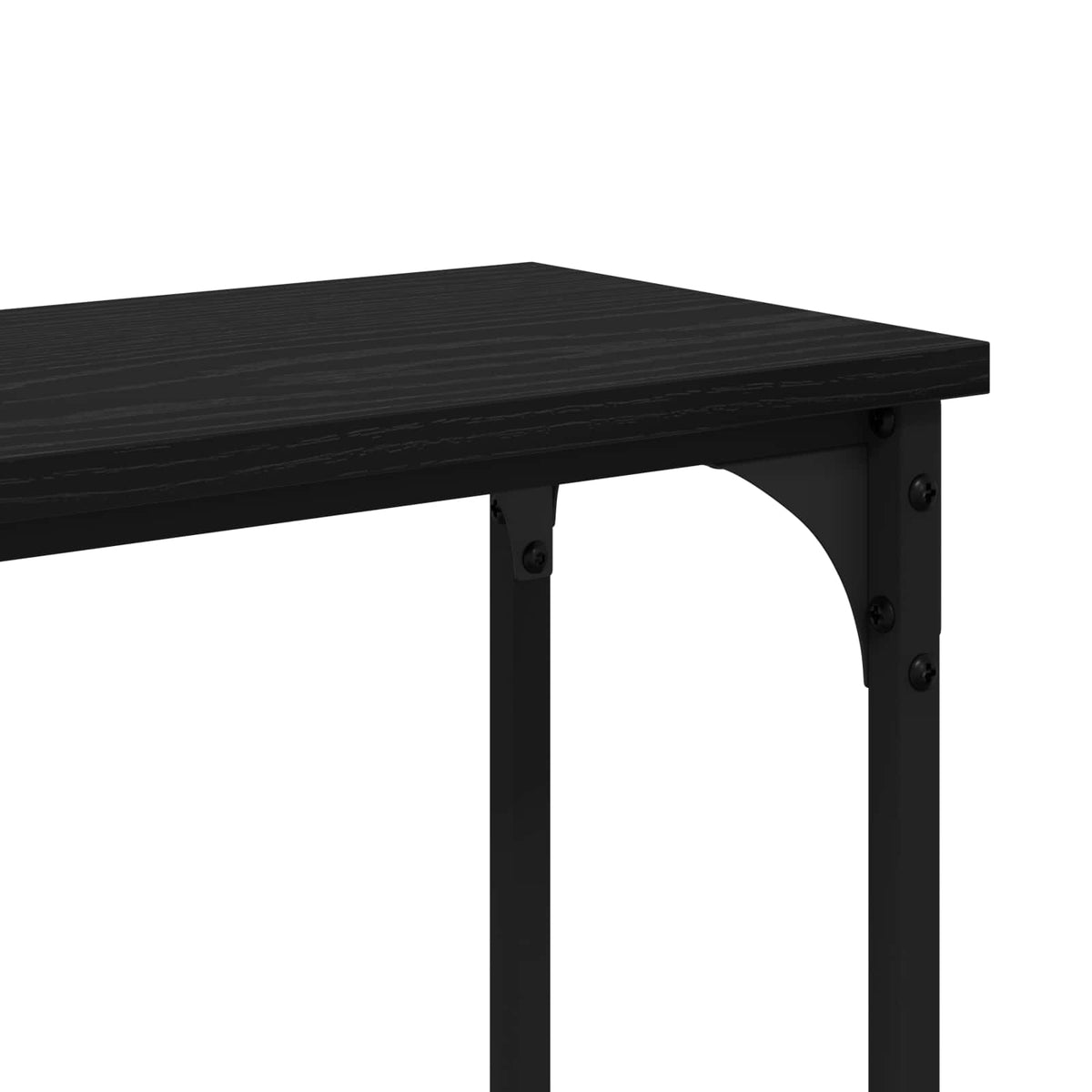 Konzolnistol Crni hrast 146 x 22.5 x 75 cm Konstruirano drvo
