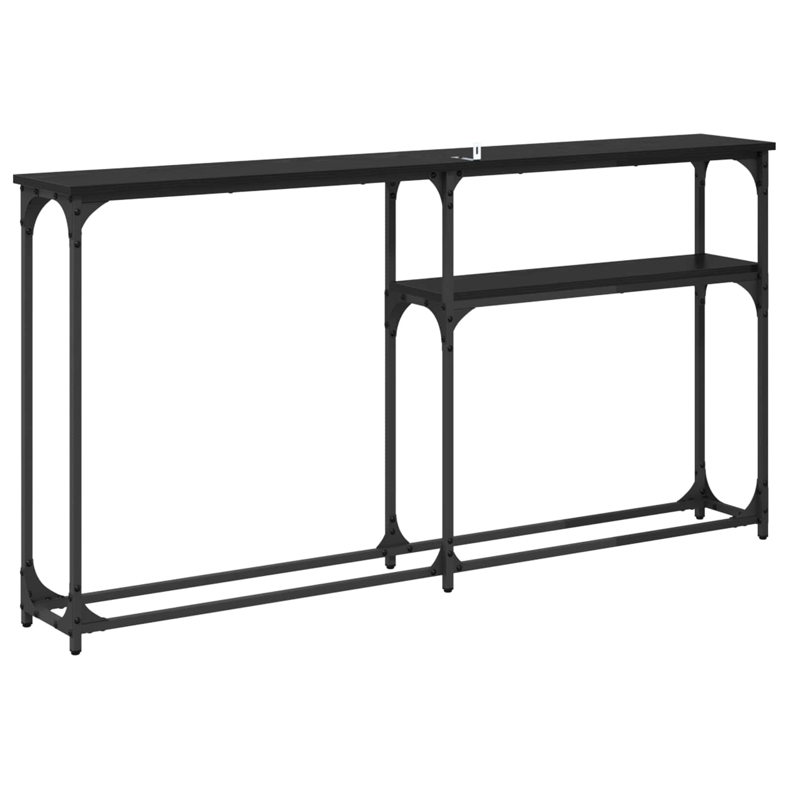 Konzolnistol Crni hrast 146 x 22.5 x 75 cm Konstruirano drvo
