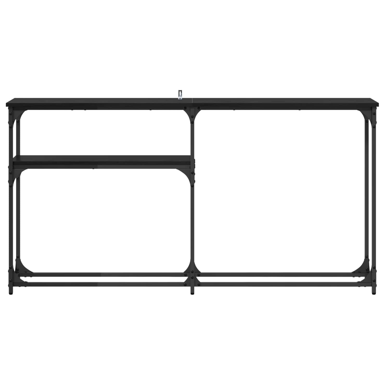Konzolnistol Crni hrast 146 x 22.5 x 75 cm Konstruirano drvo