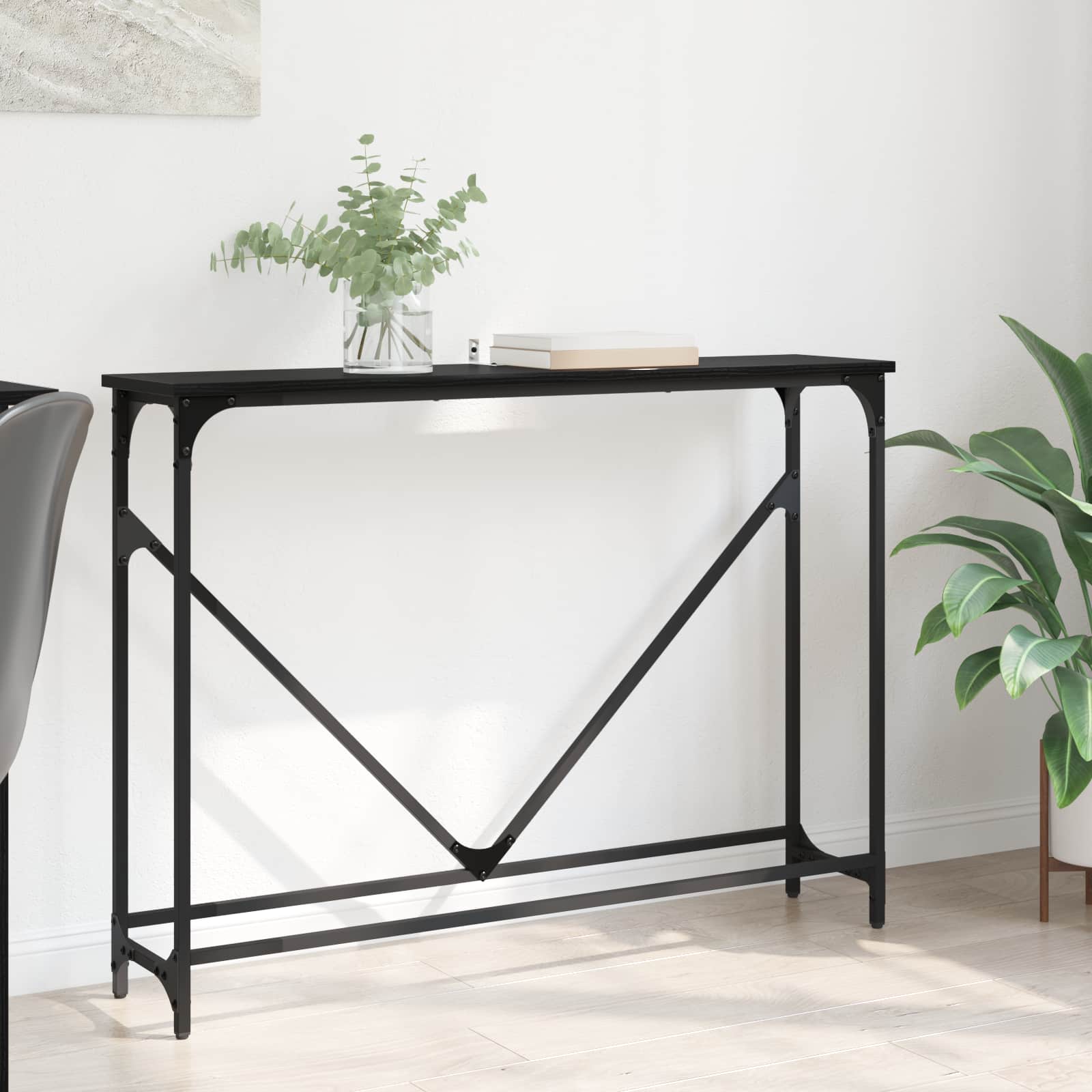 Konzolna stolica Crni hrast 102 x 23 x 75 cm Konstruirano drvo