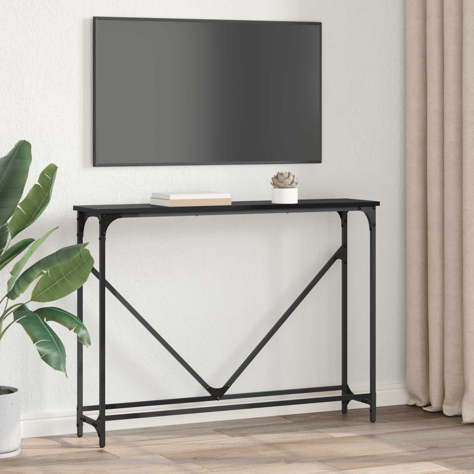 Konzolna stolica Crni hrast 102 x 23 x 75 cm Konstruirano drvo