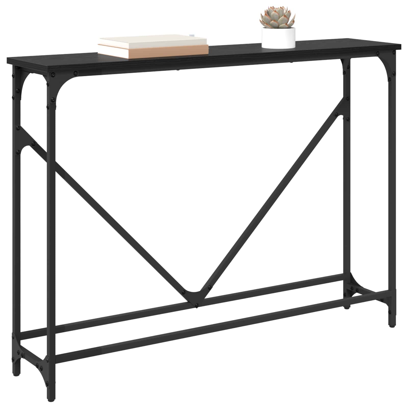 Konzolna stolica Crni hrast 102 x 23 x 75 cm Konstruirano drvo
