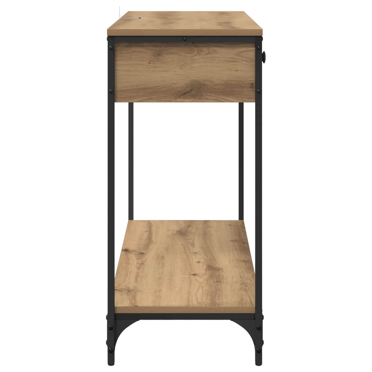Konzolna stolica s ladicama Umjetnički hrast 100 x 34,5 x 75 cm