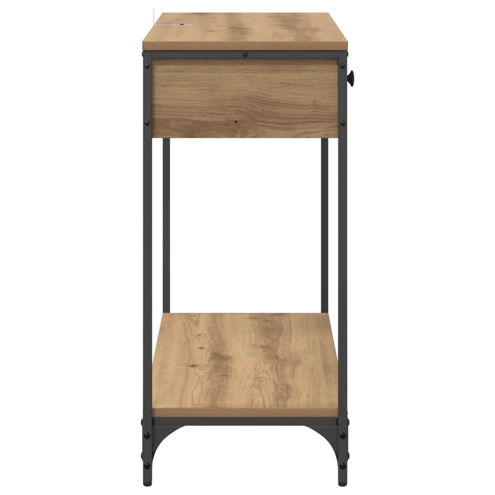 Konzolna stolica s ladicama Umjetnički hrast 75 x 34,5 x 75 cm