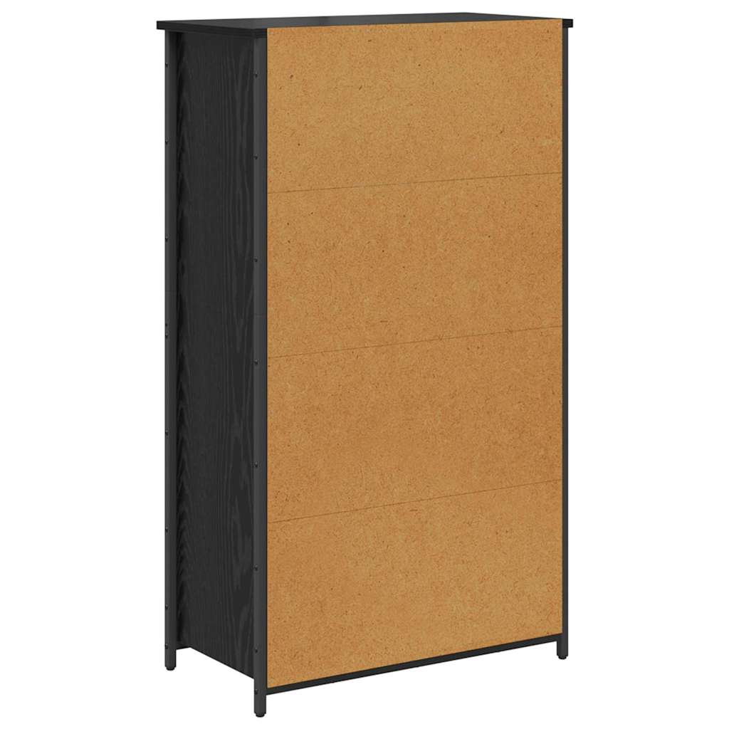 Highboard Crni hrast 62 x 32 x 106,5 cm Konstruirano drvo