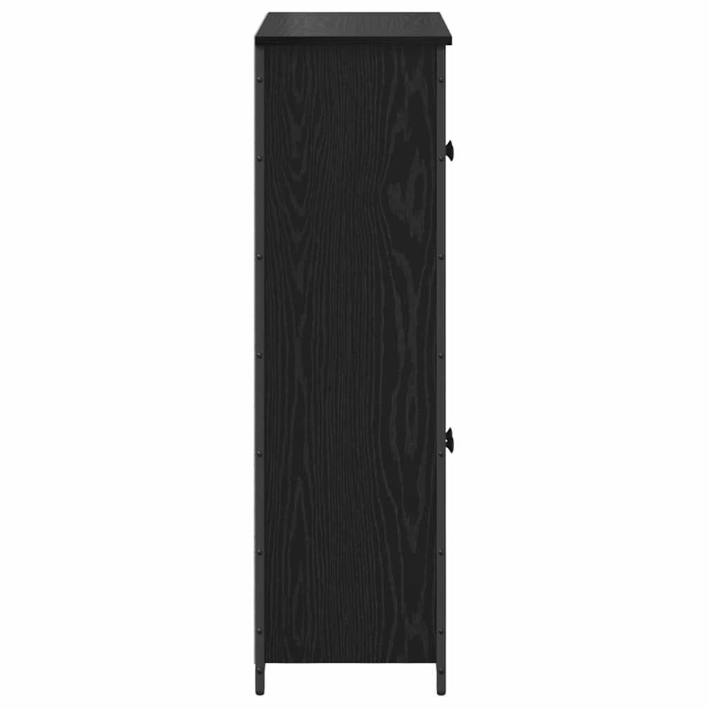 Highboard Crni hrast 62 x 32 x 106,5 cm Konstruirano drvo