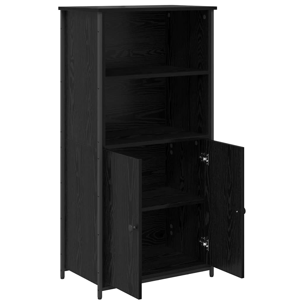Highboard Crni hrast 62 x 36 x 121,5 cm Konstruirano drvo