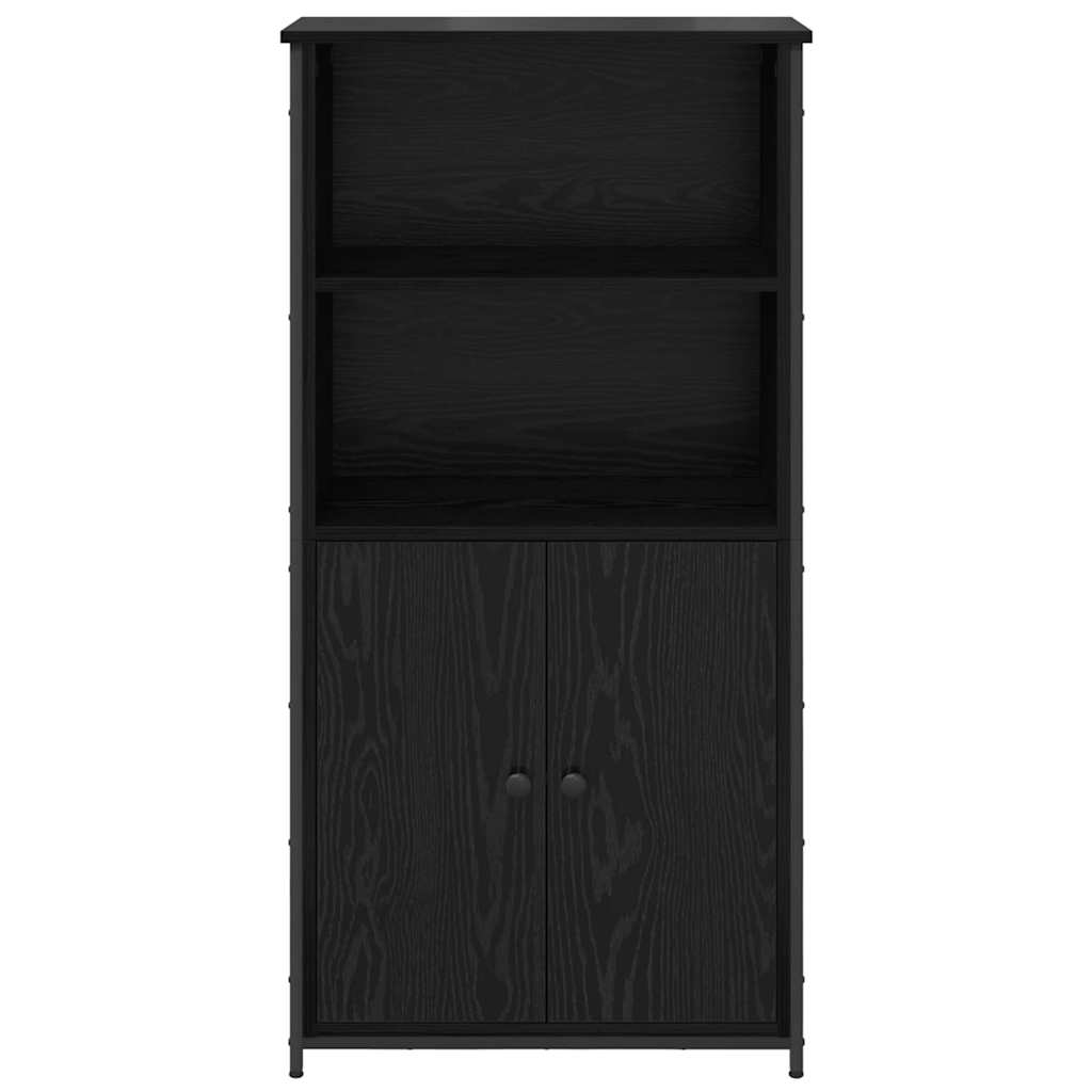 Highboard Crni hrast 62 x 36 x 121,5 cm Konstruirano drvo