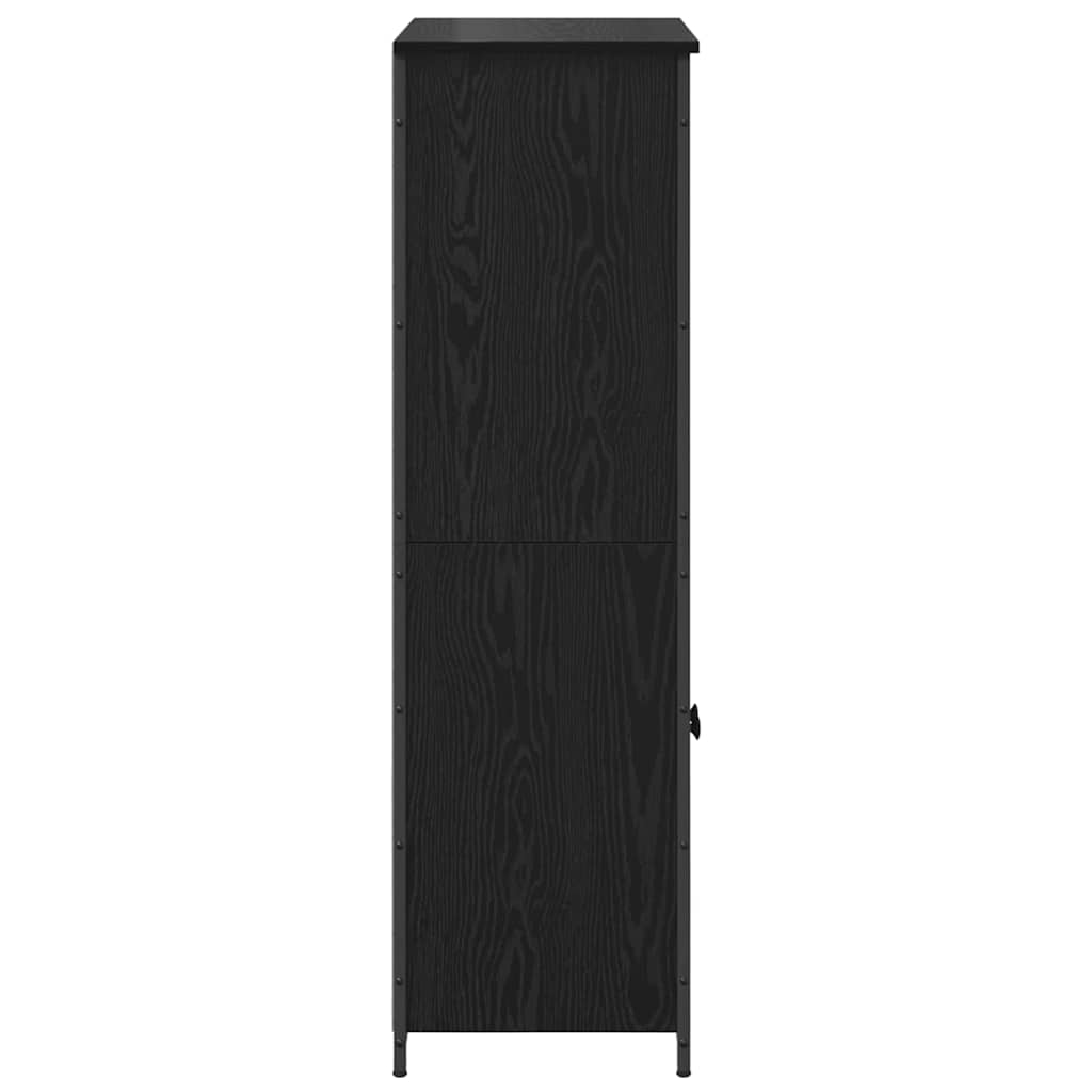 Highboard Crni hrast 62 x 36 x 121,5 cm Konstruirano drvo