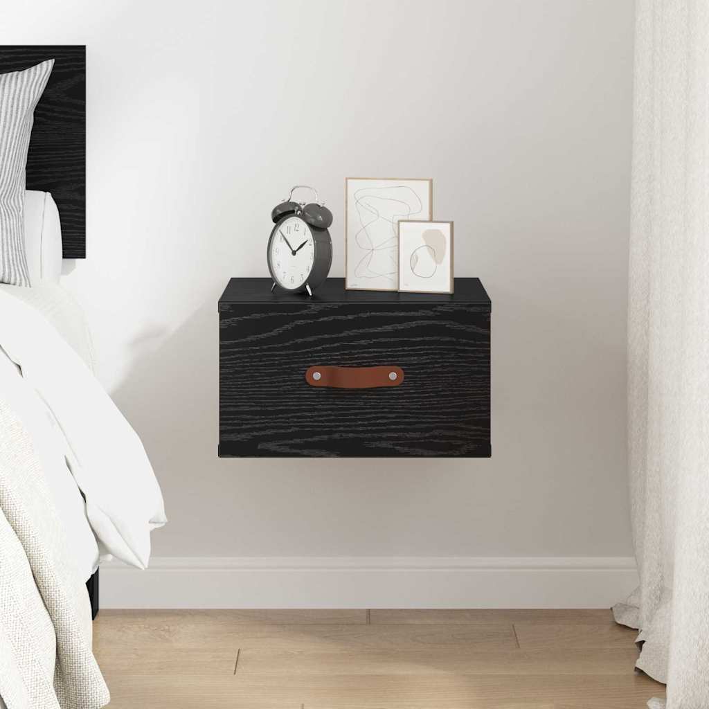 Wall-mounted noćni ormarić Crni hrast 35 x 35 x 20 cm