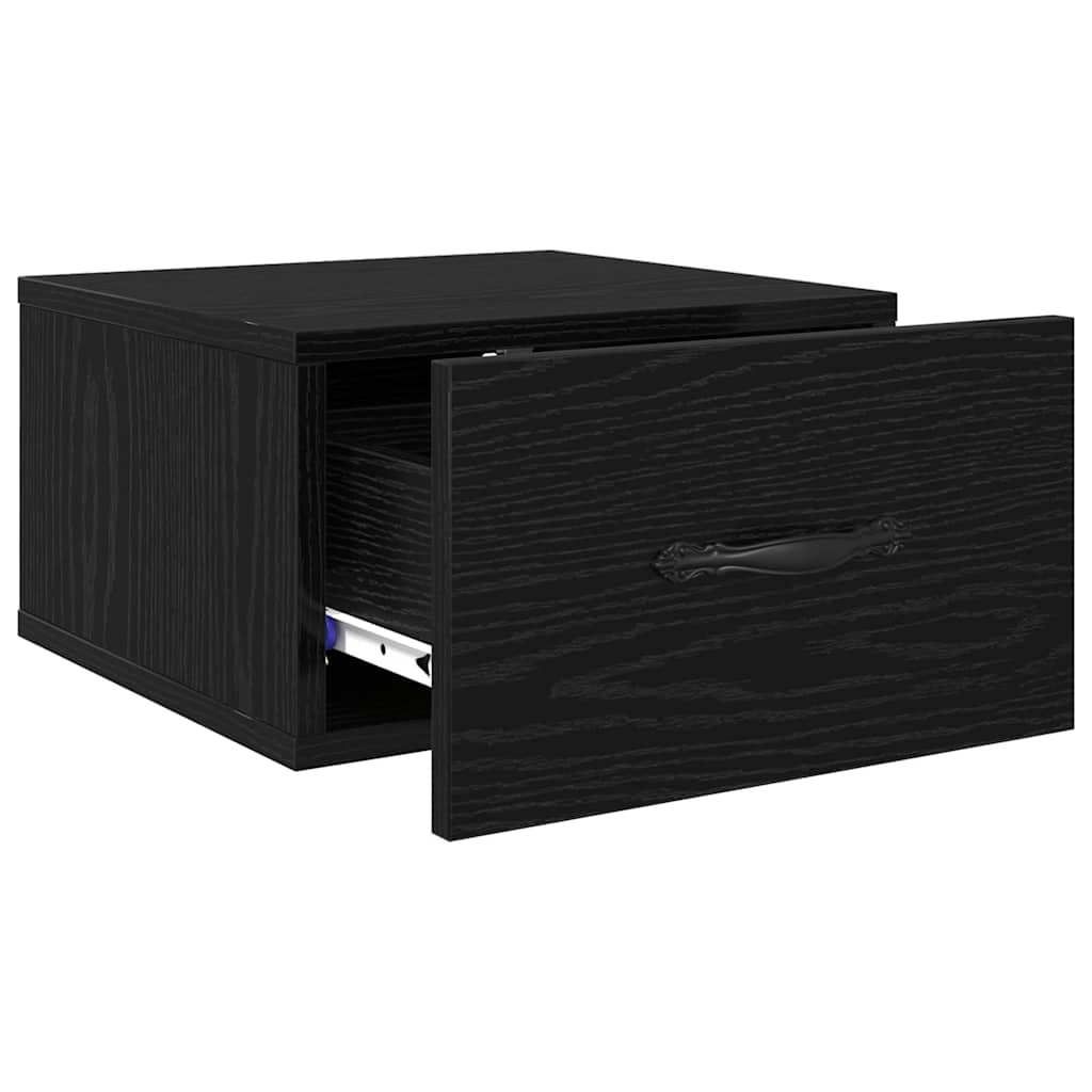 Noćni ormar Zidne Crni hrast 35 x 35 x 20 cm Konstruirano drvo