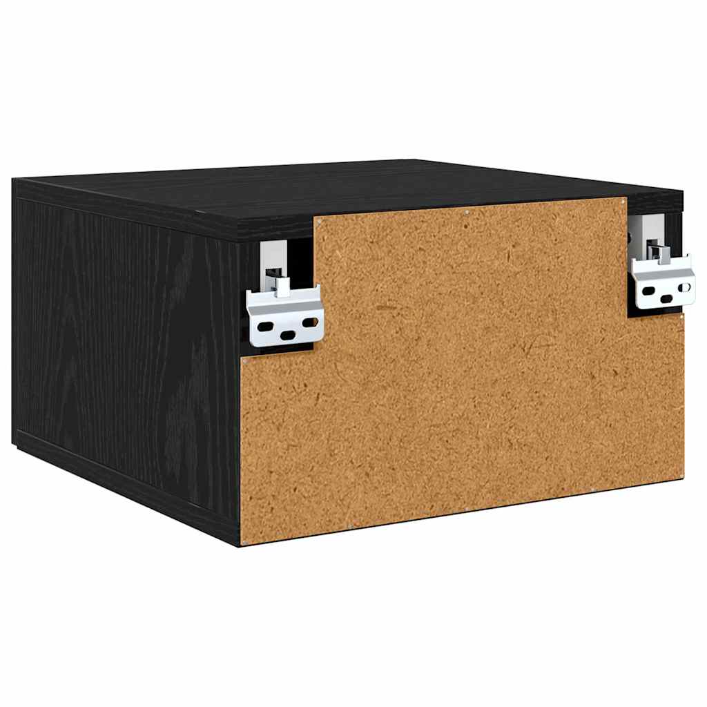 Noćni ormar Zidne Crni hrast 35 x 35 x 20 cm Konstruirano drvo