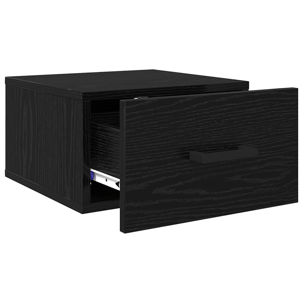 Noćni ormar Zidne Crni hrast 35 x 35 x 20 cm Konstruirano drvo