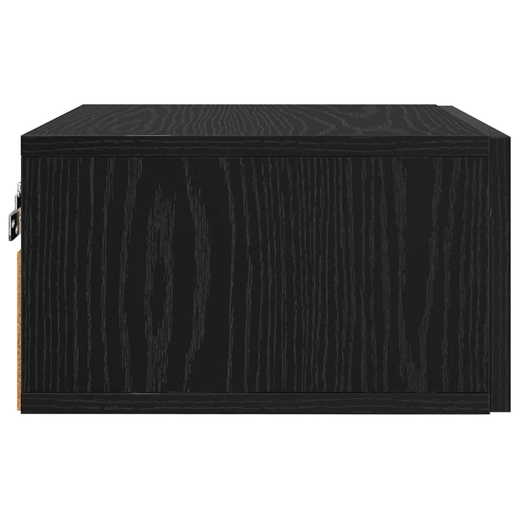 Noćni ormar Zidne Crni hrast 35 x 35 x 20 cm Konstruirano drvo
