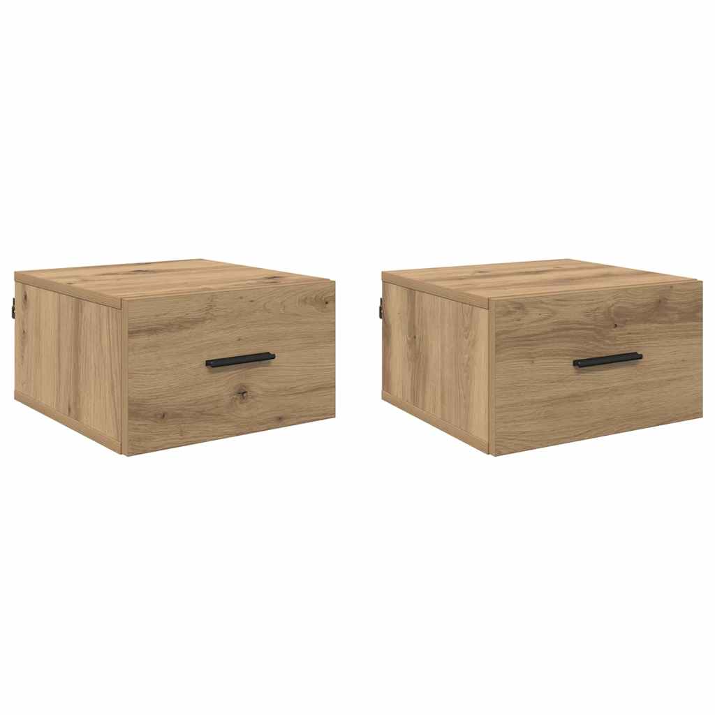 Noćni ormar s ladicama 2 pcs hrast artisan 35 x 35 x 20 cm