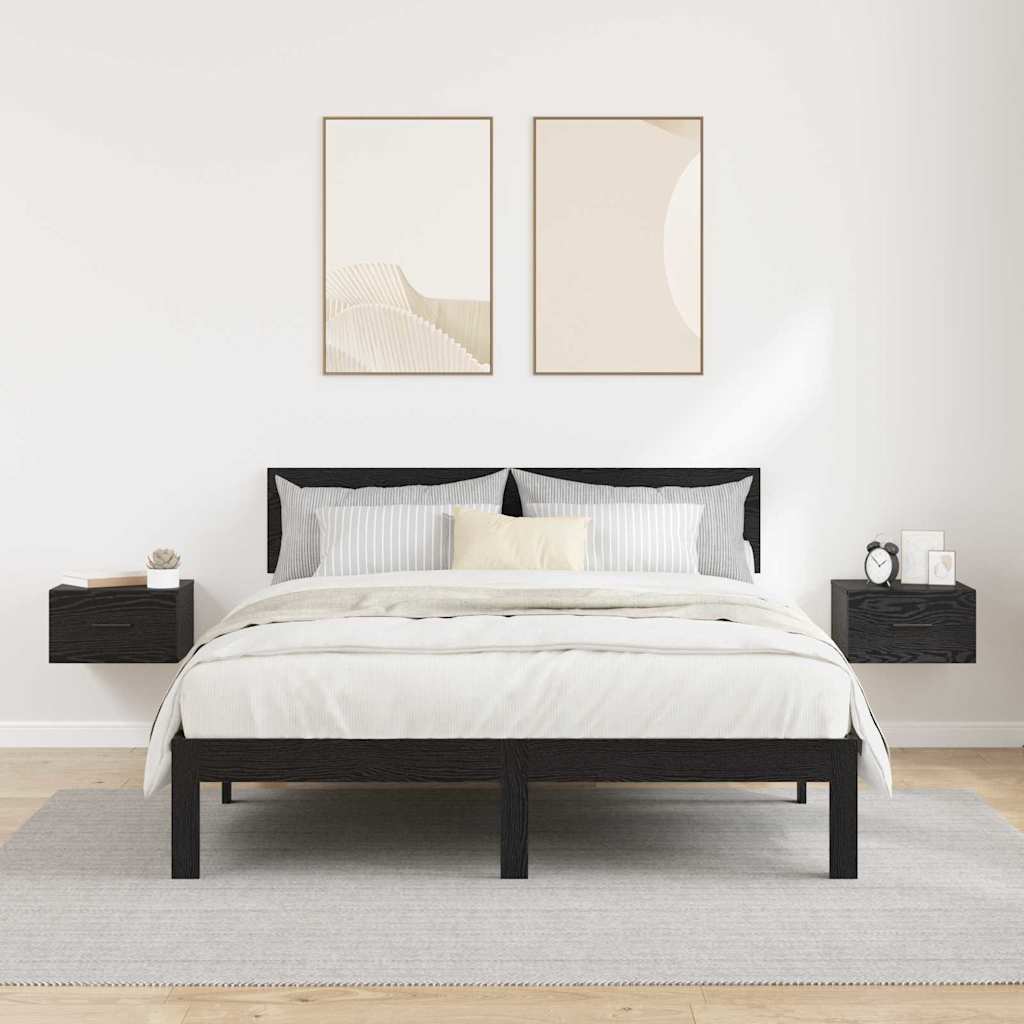 Noćni ormar 2 kom. Crni hrast 35 x 35 x 20 cm Konstruirano drvo