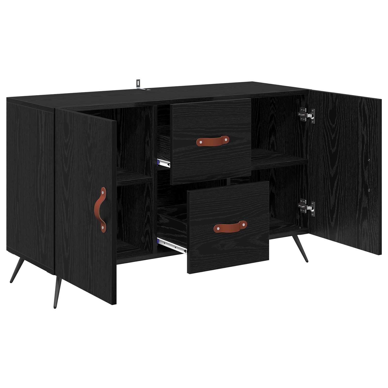 Kreveta Crni hrast 100 x 36 x 60 cm Konstruirano drvo