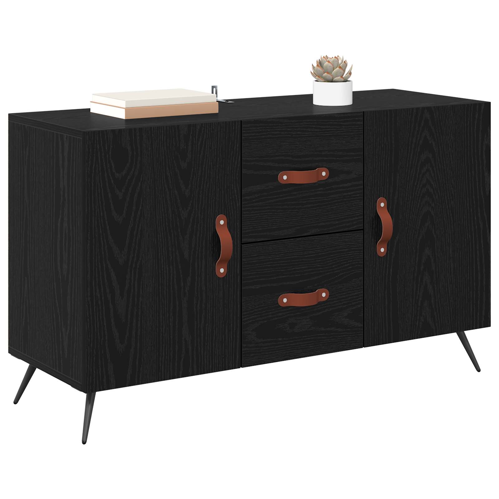 Kreveta Crni hrast 100 x 36 x 60 cm Konstruirano drvo