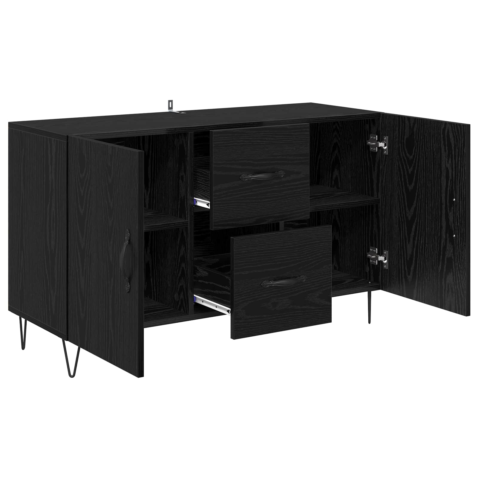 Kreveta Crni hrast 100 x 36 x 60 cm Konstruirano drvo