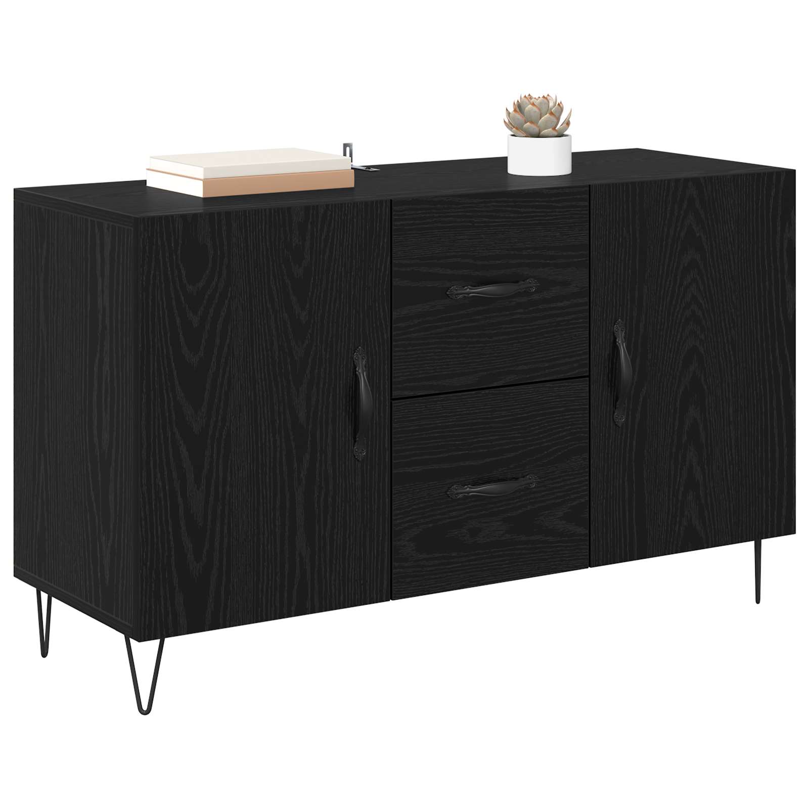 Kreveta Crni hrast 100 x 36 x 60 cm Konstruirano drvo