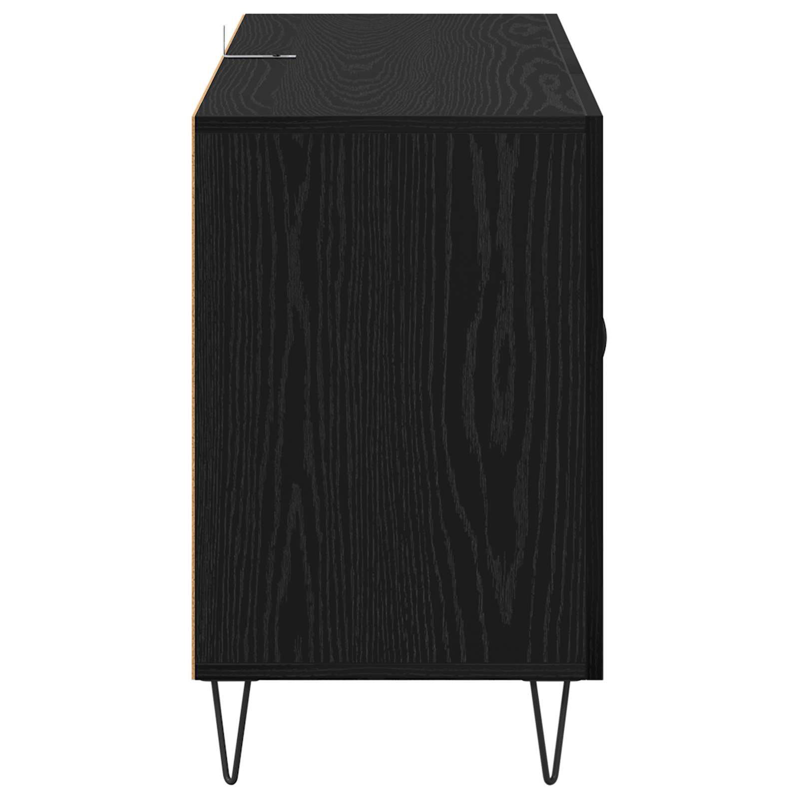 Kreveta Crni hrast 100 x 36 x 60 cm Konstruirano drvo