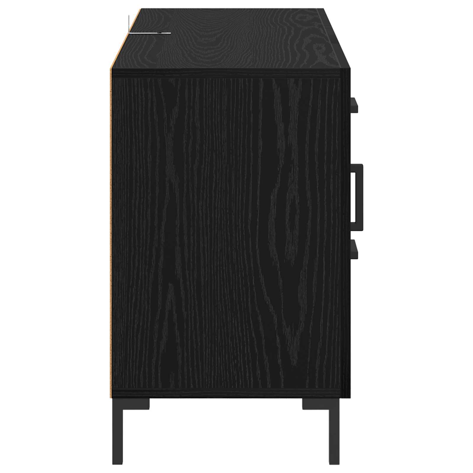 Kreveta Crni hrast 100 x 36 x 60 cm Konstruirano drvo