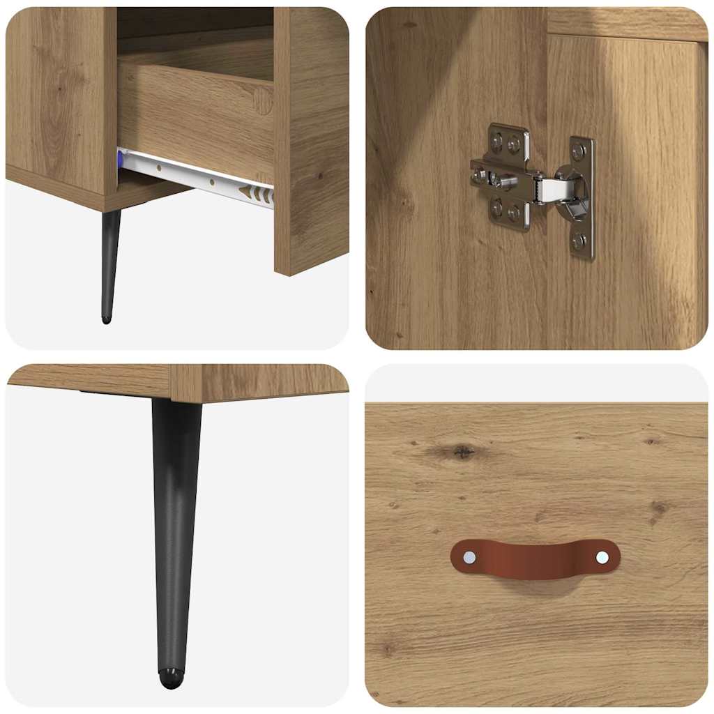 Highboard s ladicama Umjetnički hrast 69,5 x 31 x 115 cm