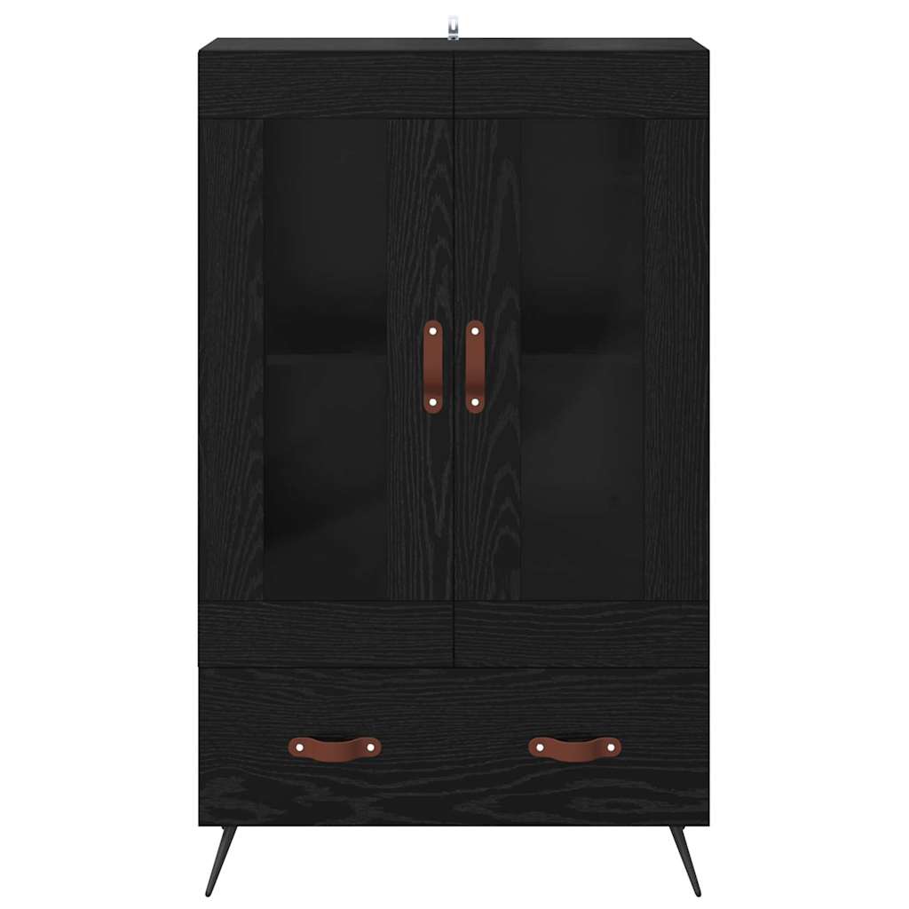 Highboard s ladicama Crni hrast 69,5 x 31 x 115 cm