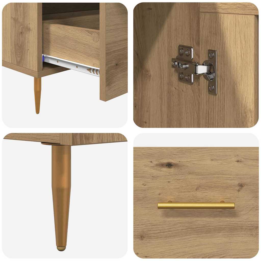 Highboard s ladicama Umjetnički hrast 69,5 x 31 x 115 cm