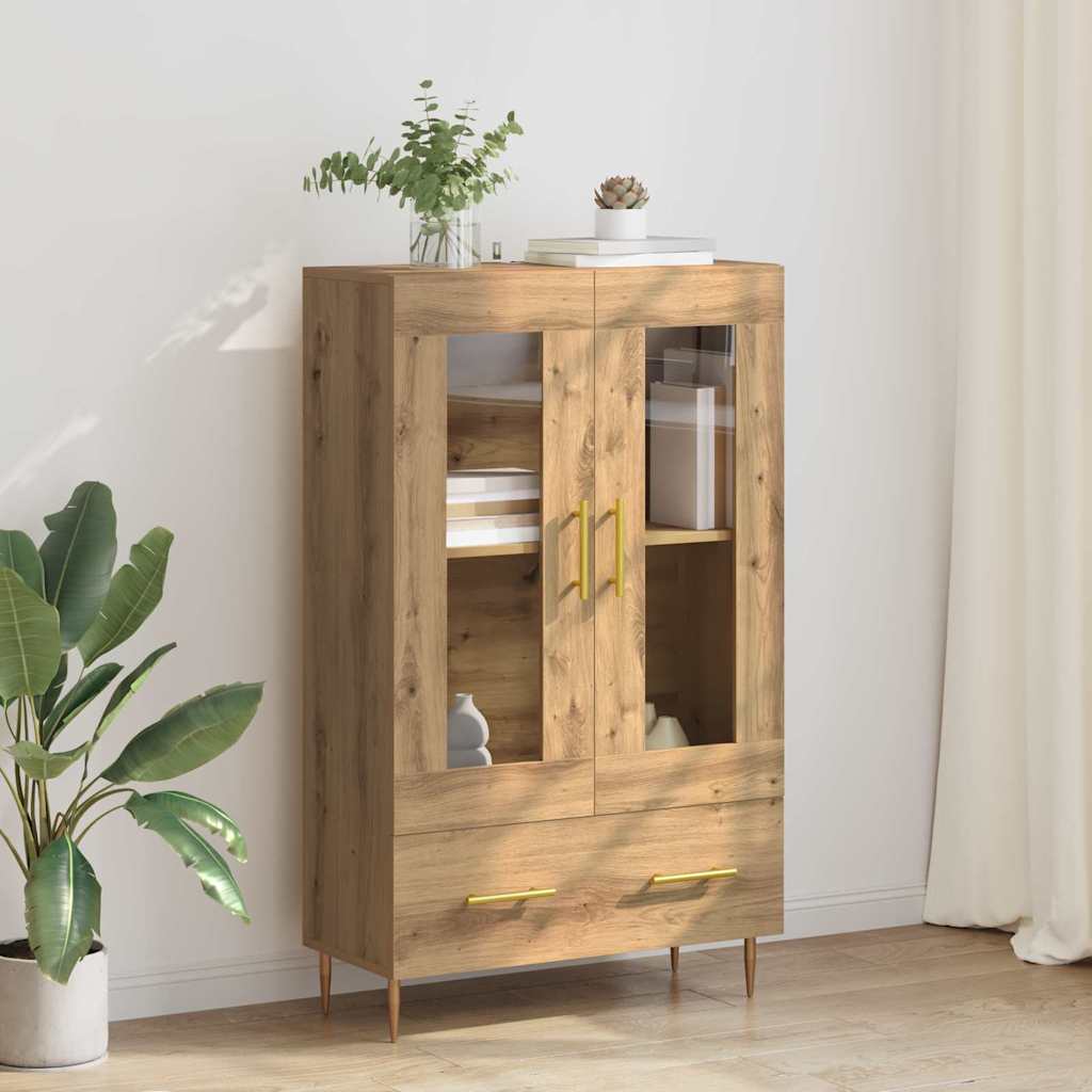 Highboard s ladicama Umjetnički hrast 69,5 x 31 x 115 cm