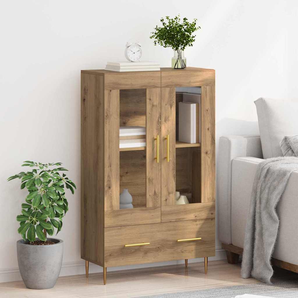 Highboard s ladicama Umjetnički hrast 69,5 x 31 x 115 cm