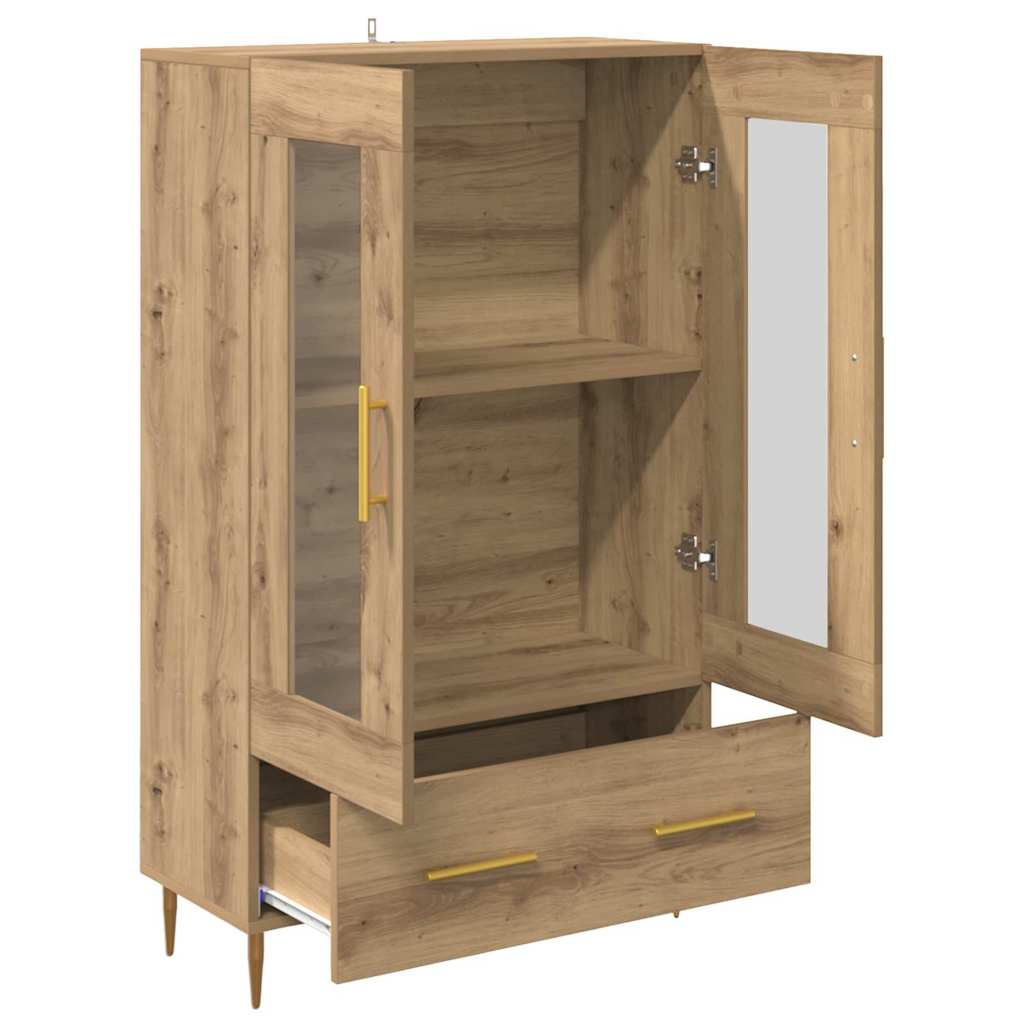 Highboard s ladicama Umjetnički hrast 69,5 x 31 x 115 cm