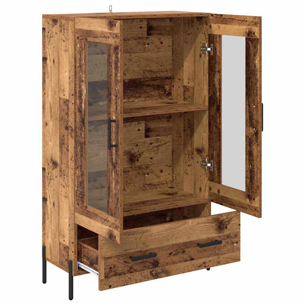Highboard s ladicama Corona Staro drvo 69,5 x 31 x 115 cm