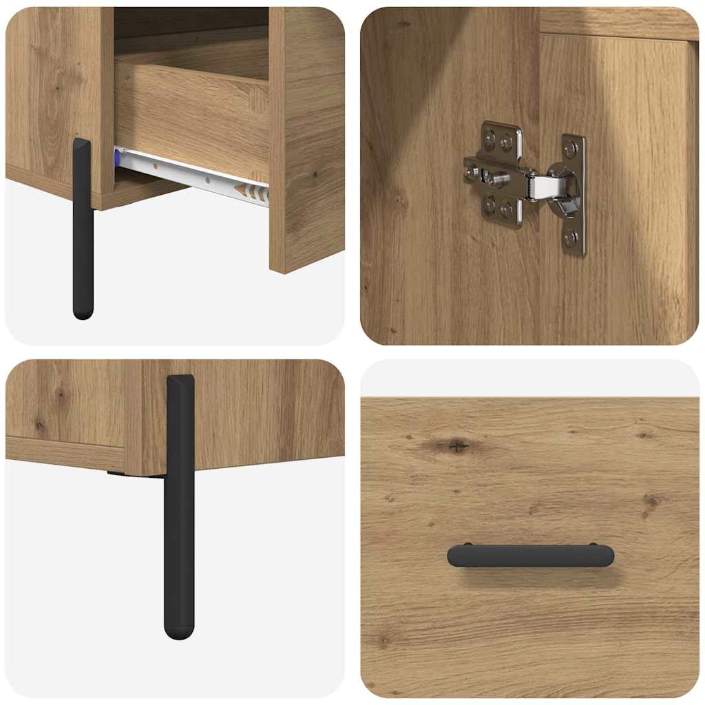 Highboard s ladicama Corona Umjetnički hrast 69,5 x 31 x 115 cm