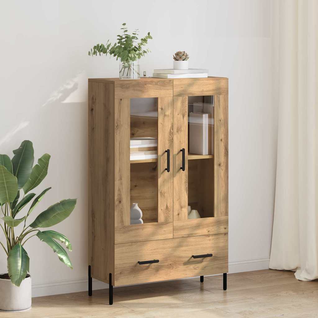Highboard s ladicama Corona Umjetnički hrast 69,5 x 31 x 115 cm