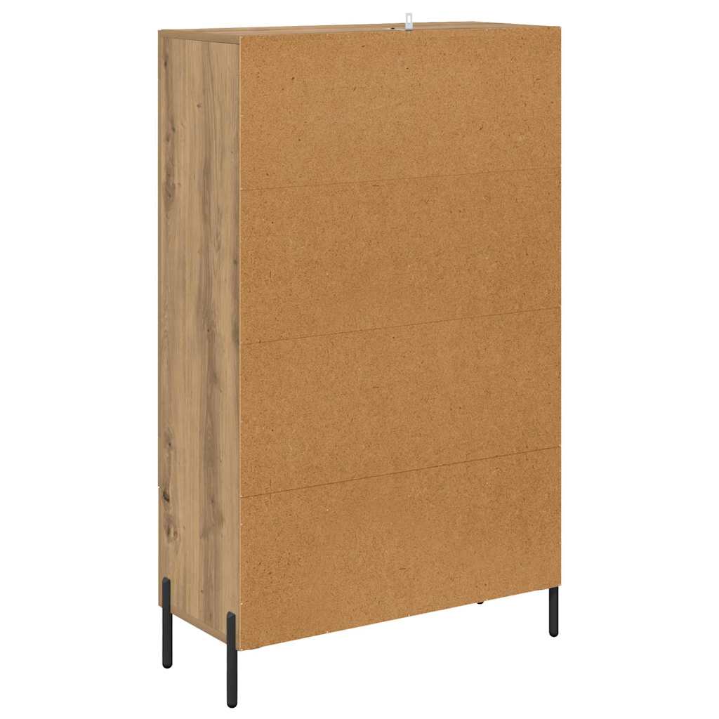 Highboard s ladicama Corona Umjetnički hrast 69,5 x 31 x 115 cm