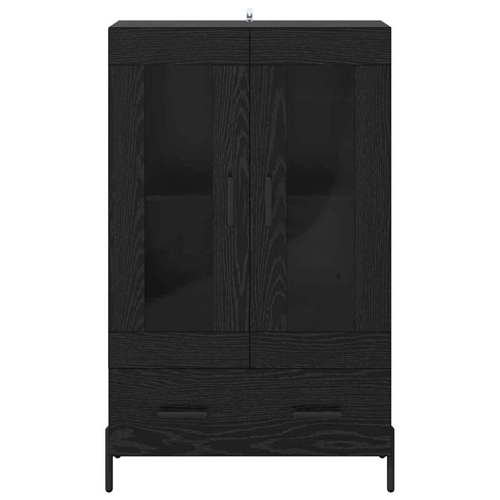 Highboard s ladicama Corona Crni hrast 69,5 x 31 x 115 cm