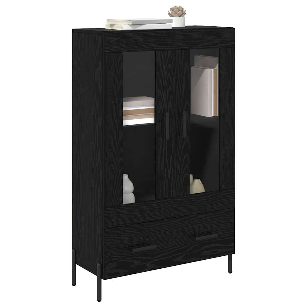 Highboard s ladicama Corona Crni hrast 69,5 x 31 x 115 cm