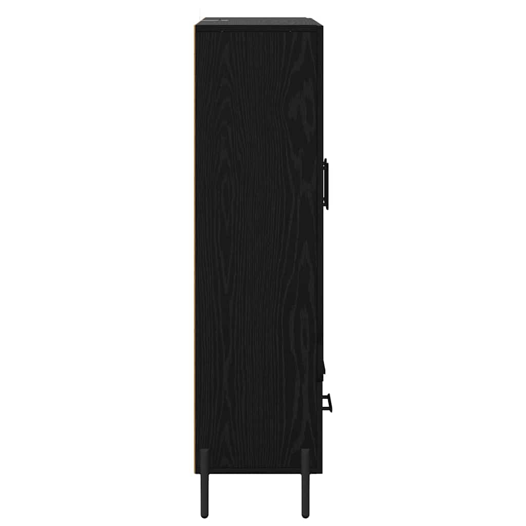 Highboard s ladicama Corona Crni hrast 69,5 x 31 x 115 cm
