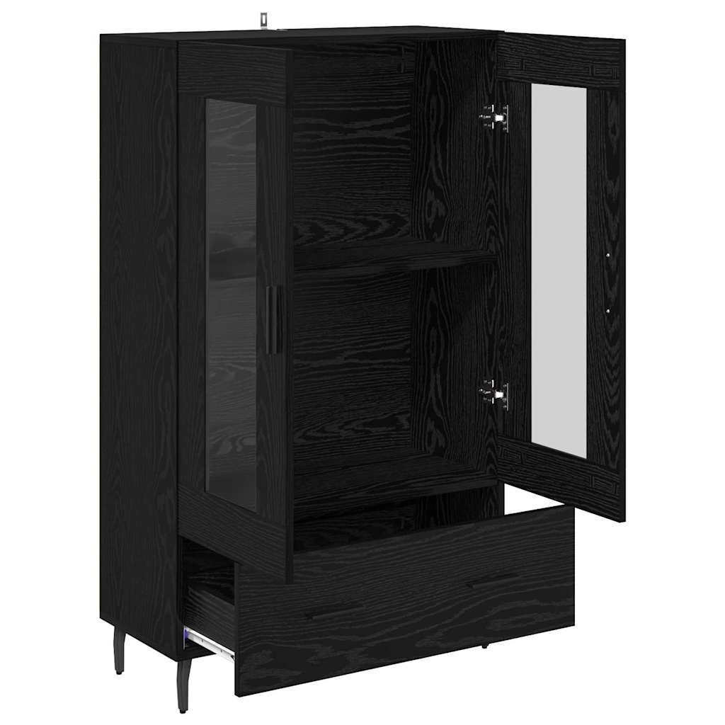 Highboard Crni hrast 69,5 x 31 x 115 cm Konstruirano drvo